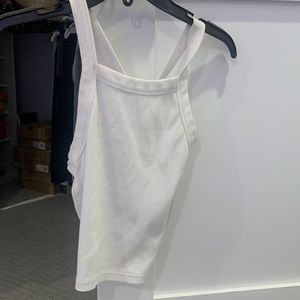 FOREVER 21: White strappy back halter top